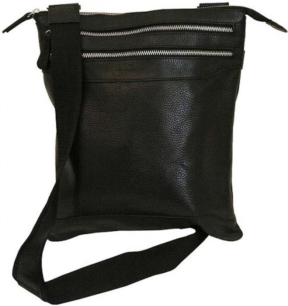 Кожаная сумка Vip Collection 296 Black flotar