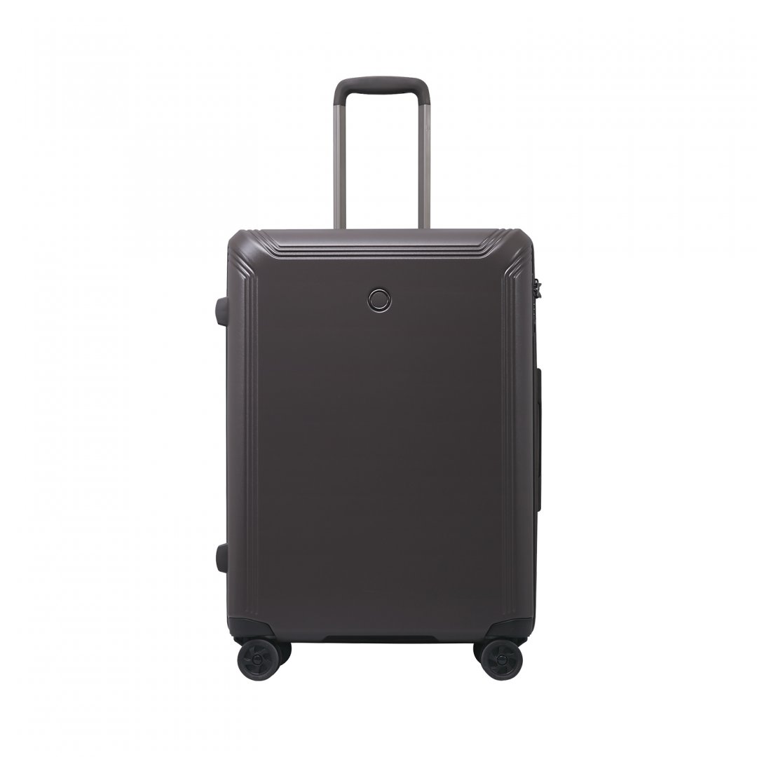 Echolac Civil 44 л чемодан из поликарбоната на 4 колесах серый