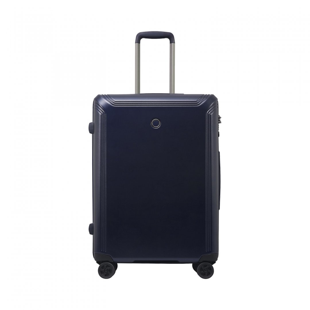 Echolac Civil 44 л чемодан из поликарбоната на 4 колесах синий