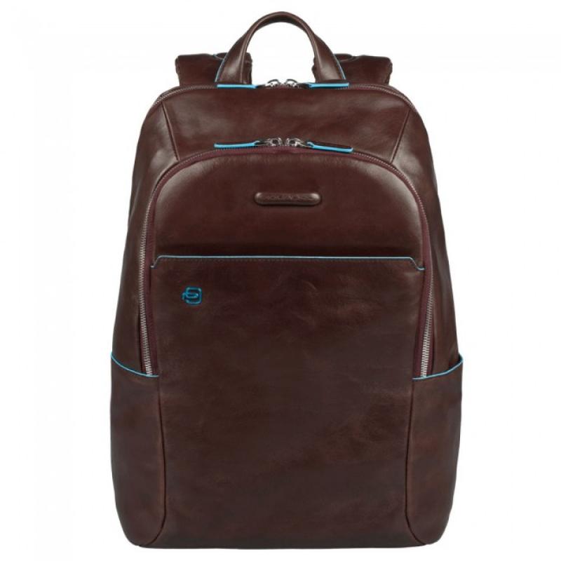 Piquadro Blue Square 15 л городской рюкзак из натуральной кожи коричневый