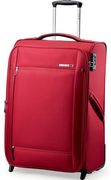 Средний дорожный чемодан 2-х колесный 65/76 л CARLTON O2 красный