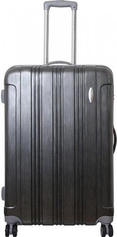 Средний дорожный чемодан из пластика 4-х колесный 65 л. Vip Collection Starlight 24 серый