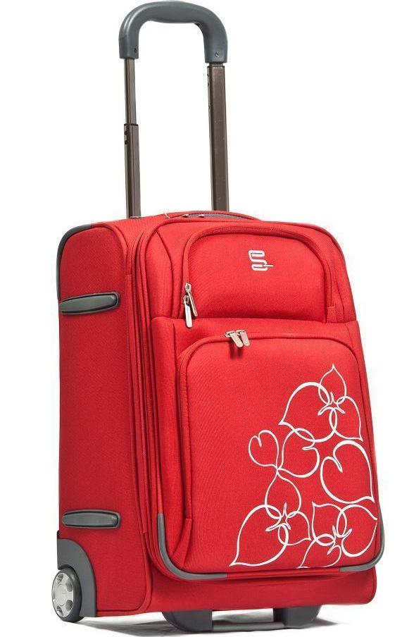 Женский чемодан на двух колесах 43,5 л. Sumdex, красный